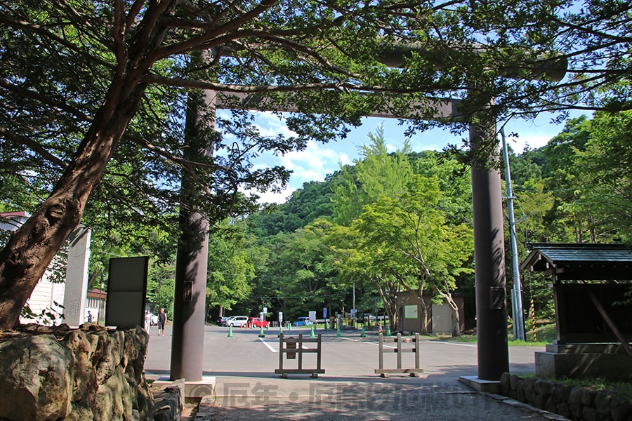 北海道神宮 令和の鳥居の様子