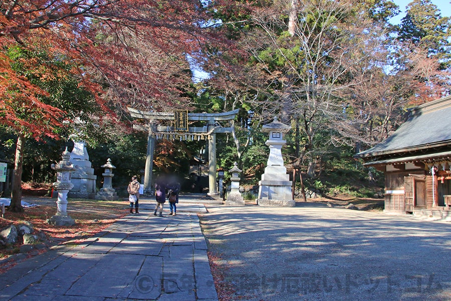 志波彦神社・鹽竈神社 東参道を進んでいった様子