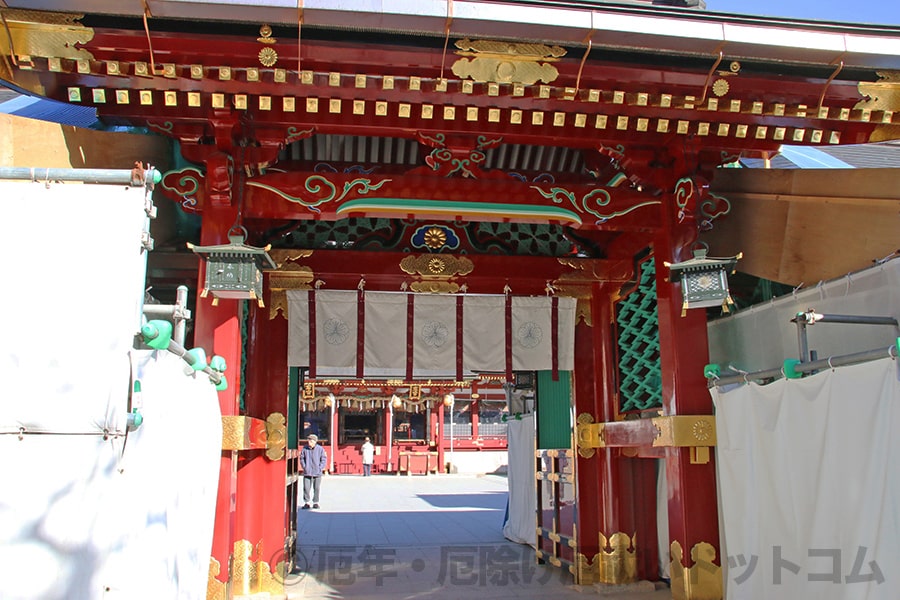 志波彦神社・鹽竈神社 唐門の様子