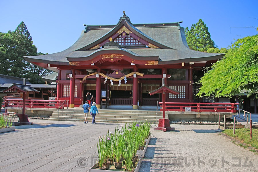 笠間稲荷神社 拝殿の様子