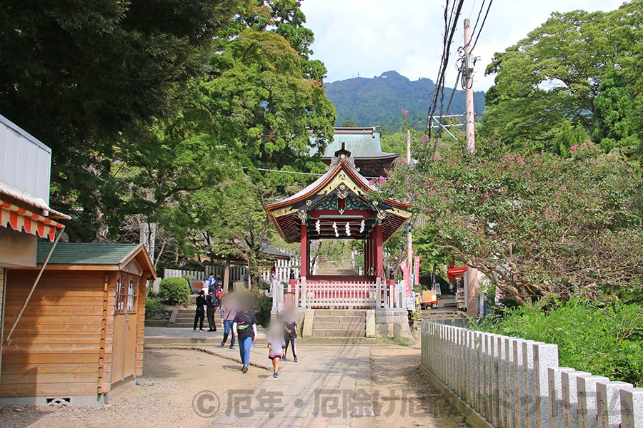 筑波山神社 境内参道入口の様子