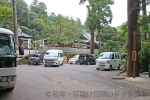 筑波山神社 中腹本殿に近い場所の駐車場の様子