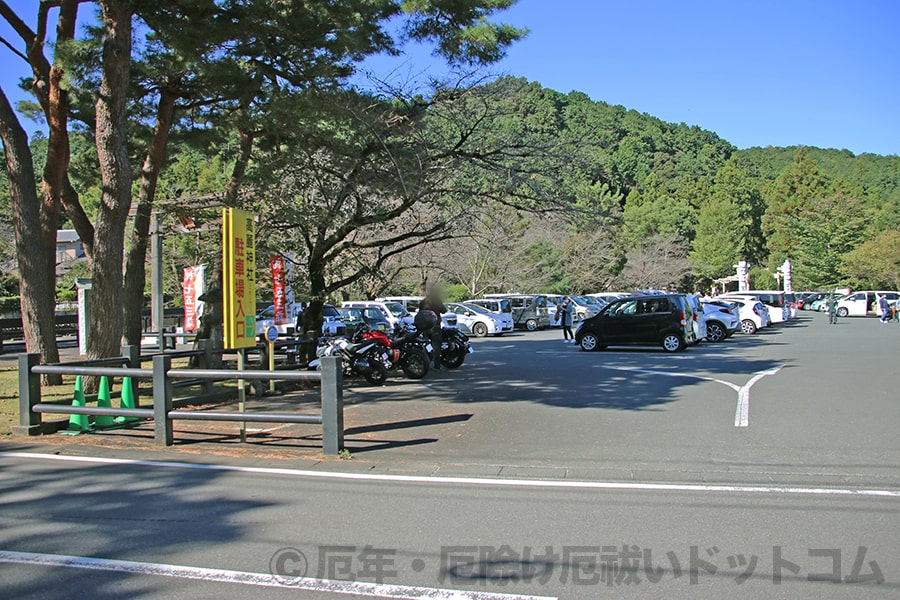 高麗神社 駐車場（第1駐車場）の様子