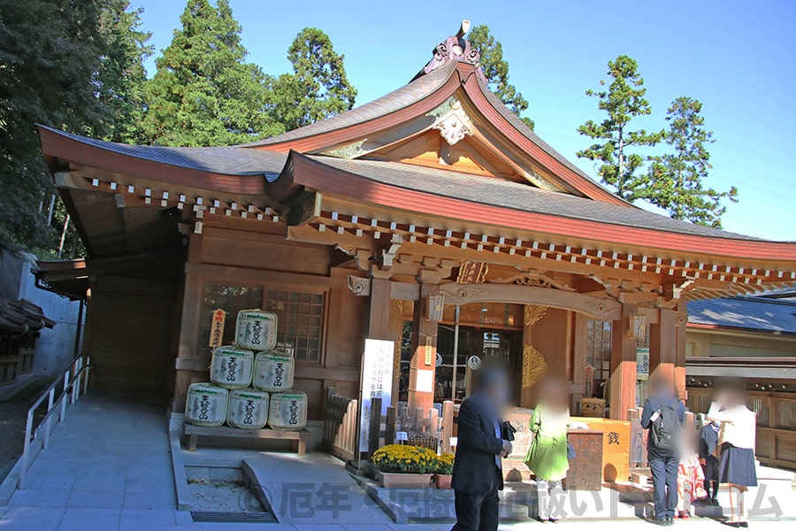 高麗神社 厄除けの御祈祷が執り行われる御本殿の様子