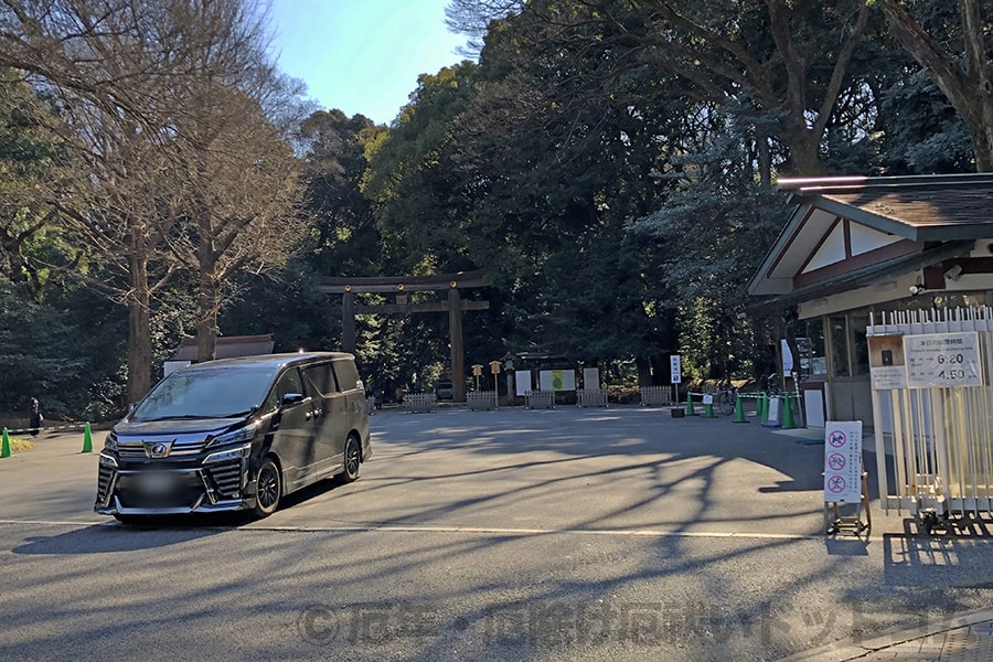 明治神宮 境内図での駐車場の位置