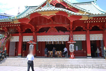 神田明神 御祈祷が執り行われる御神殿の様子