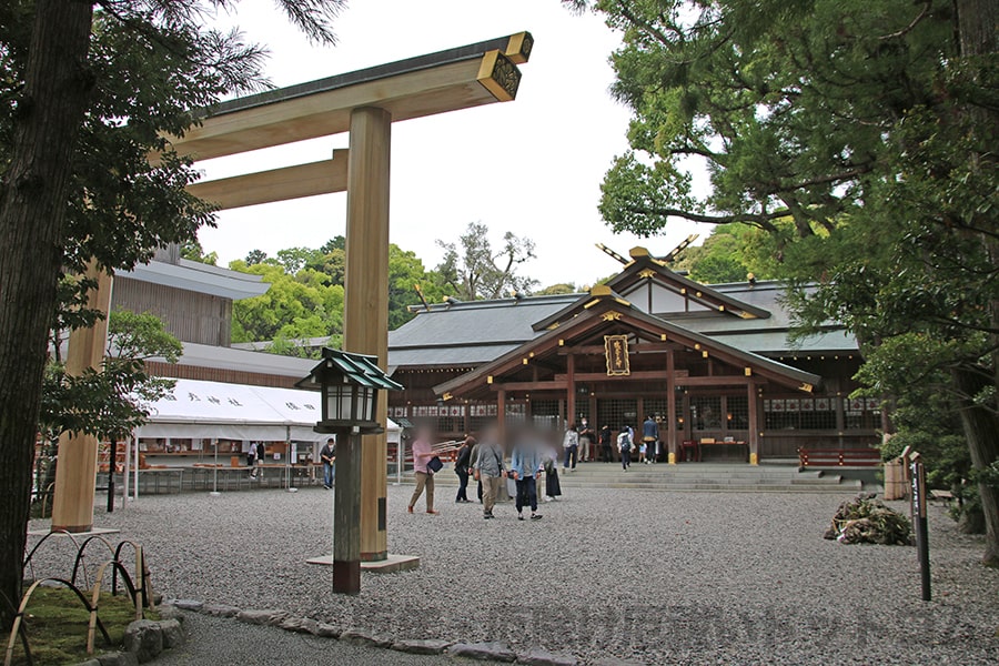 猿田彦神社 大鳥居と境内の様子