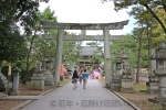 北野天満宮 参道 楼門前の鳥居（二の鳥居）の様子