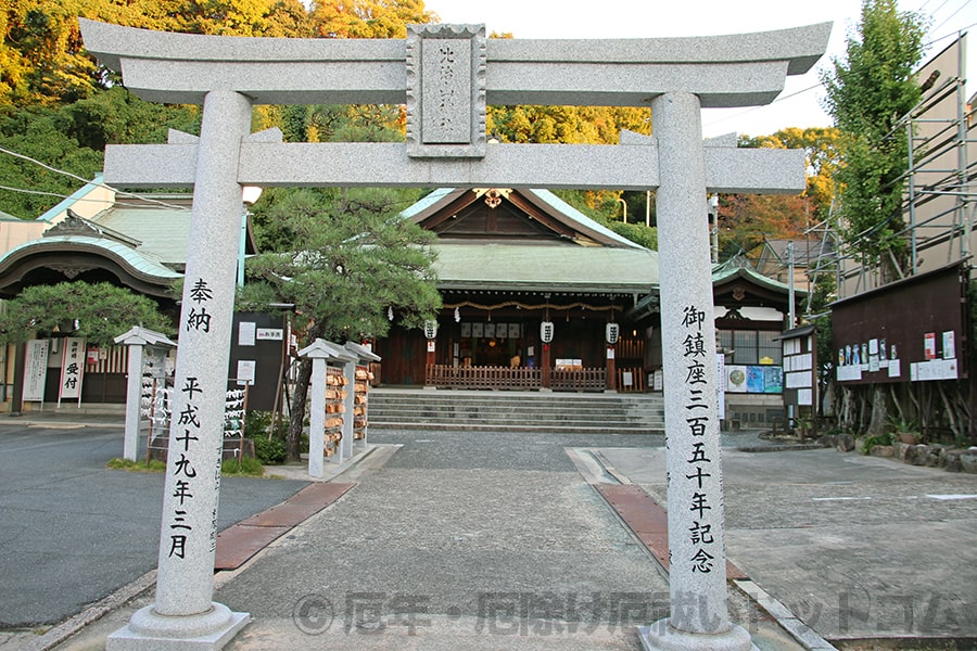 比治山神社 二の鳥居の様子