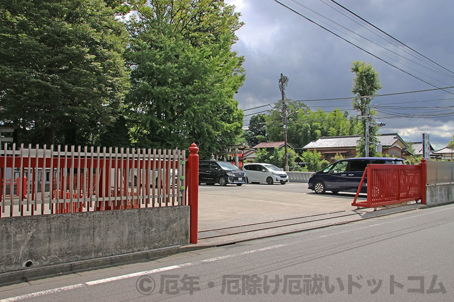 清瀬日枝神社・水天宮 駐車場入口の様子