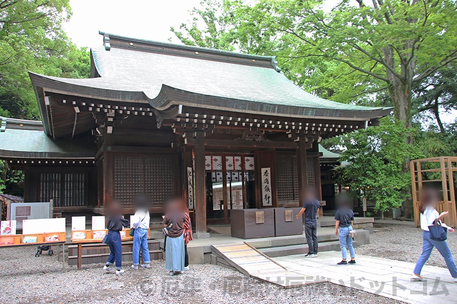 川越氷川神社 拝殿・本殿の様子