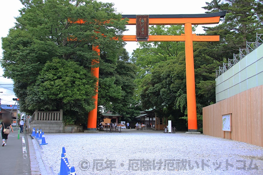 川越氷川神社 大鳥居の様子