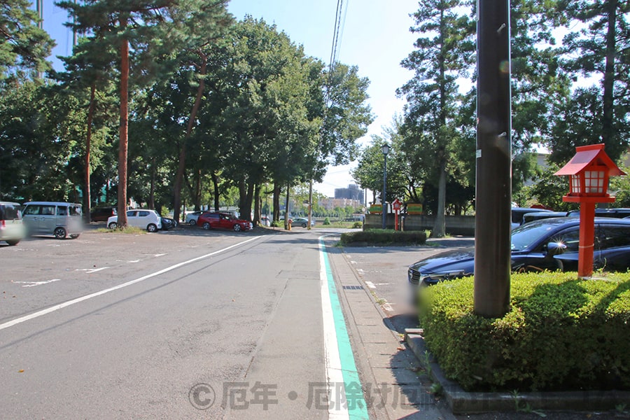 冠稲荷神社 駐車場（東−3、東−5の駐車場）の様子