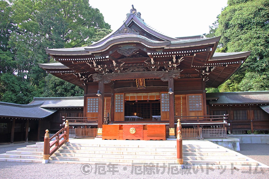 井草八幡宮 拝殿・本殿の様子