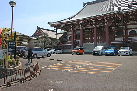 池上本門寺 駐車場の様子