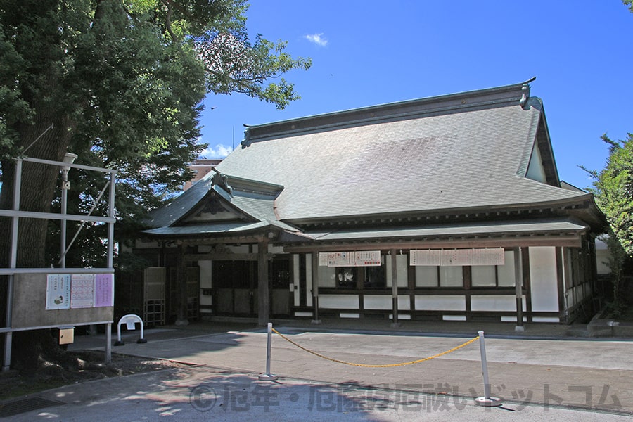 大泉氷川神社 御祈祷受付のある社務所の様子