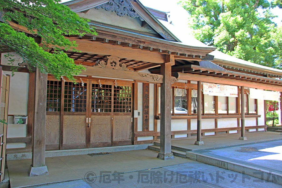 大泉氷川神社 社務所兼授与所の様子