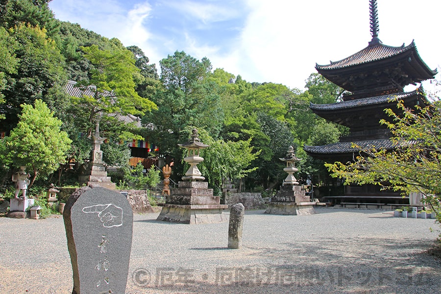 石手寺 三重塔の様子