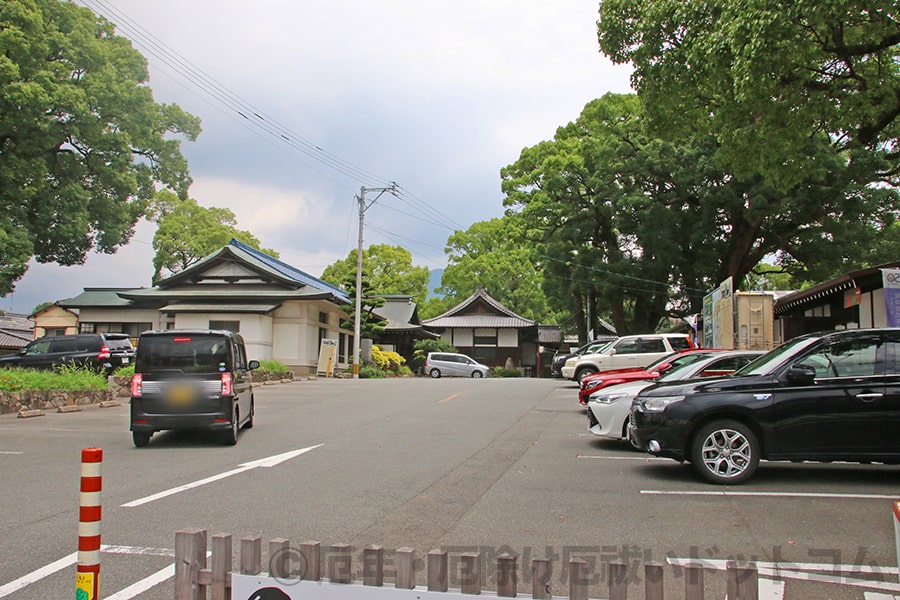 宇美八幡宮 駐車場（第1駐車場）の様子