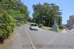 大洗磯前神社 一の鳥居から境内駐車場へ向かうルートの様子