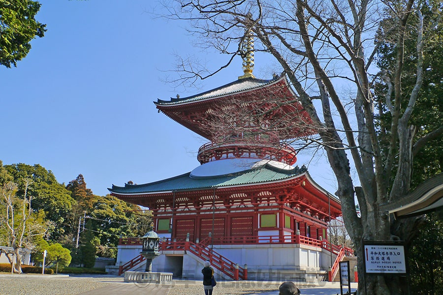 成田山新勝寺 平和の大塔の様子