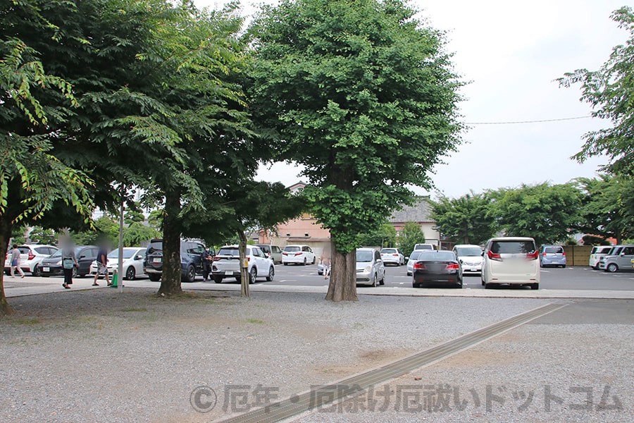 佐野厄除大師 駐車場（境内側から）の様子