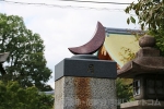 晴明神社 日月柱 月の柱の様子