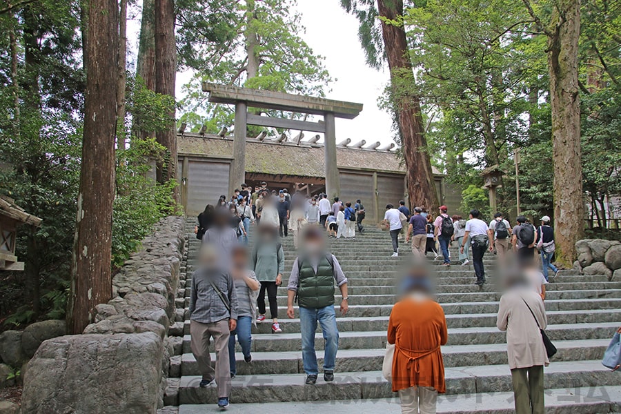 伊勢神宮 内宮 正宮の様子