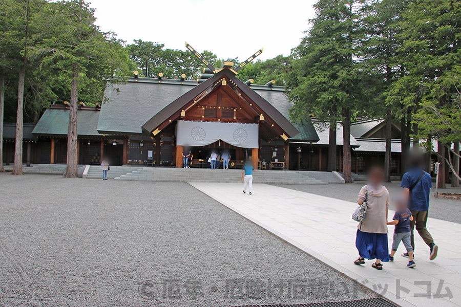 北海道神宮 本殿前の様子
