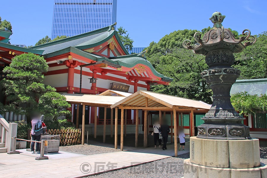 日枝神社 夢御殿の様子