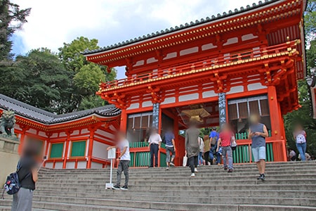 八坂神社 西楼門の様子