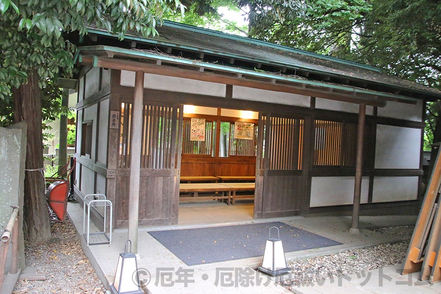 川越氷川神社 祈願受付窓口の様子