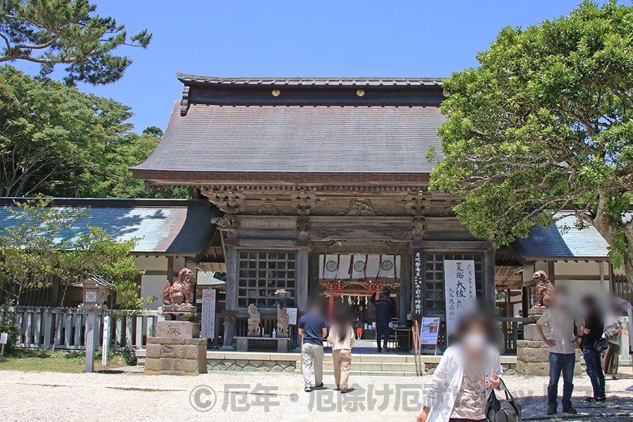 大洗磯前神社 随神門の様子