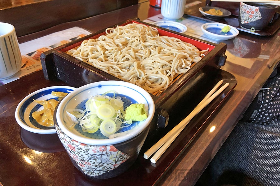 鹿島神宮 一休のせいろ蕎麦の様子