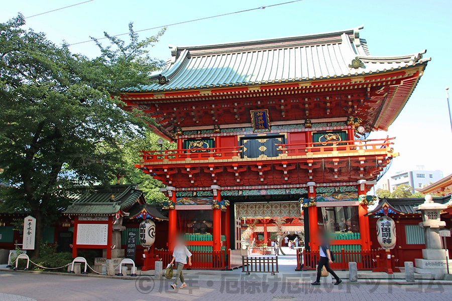 神田明神 随神門の様子