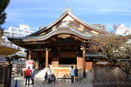 湯島天神 本殿の様子